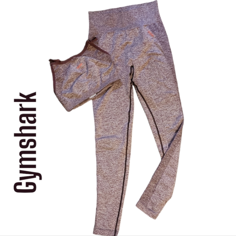 Gymshark womans purple dry flex set size small